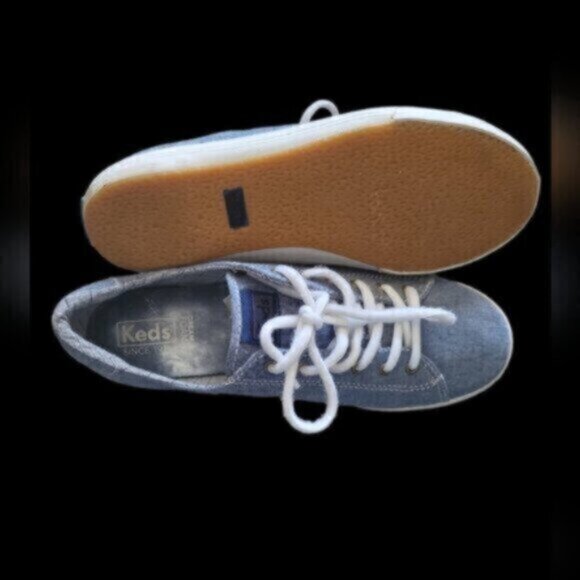 Keds Kickstart Denim Blue Canvas Sneakers Size 9 - Picture 2 of 10